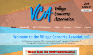 Concertsassociationhotspringsvillage.org thumbnail