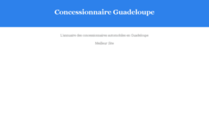 Concessionnaire-guadeloupe.com thumbnail