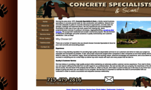 Concretespecialistsandsons.com thumbnail