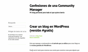 Confesionesdeunacommunitymanager.wordpress.com thumbnail