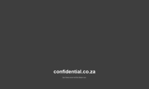 Confidential.co.za thumbnail