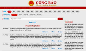 Congbao.tuyenquang.gov.vn thumbnail