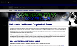 Congdonparksoccer.org thumbnail