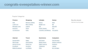 Congrats-sweepstakes-winner.com thumbnail