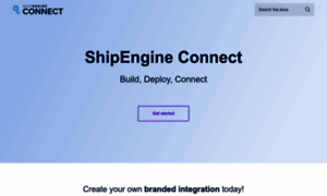 Connect.shipengine.com thumbnail
