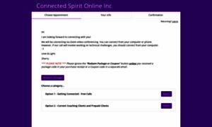 Connectedspirit.acuityscheduling.com thumbnail