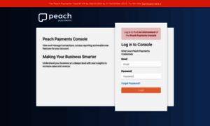 Console.peachpayments.com thumbnail