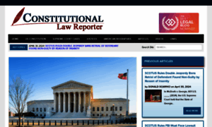 Constitutionallawreporter.com thumbnail