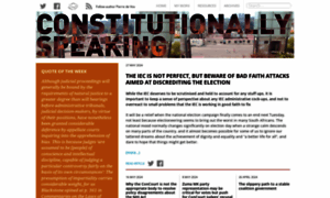 Constitutionallyspeaking.co.za thumbnail