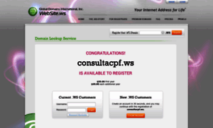 Consultacpf.ws thumbnail