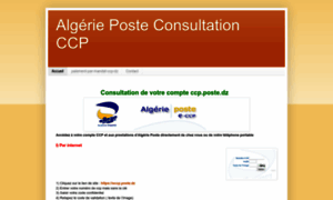 Consultation-eccp-poste-dz.blogspot.com thumbnail