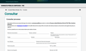Consultaunificadapje.tse.jus.br thumbnail