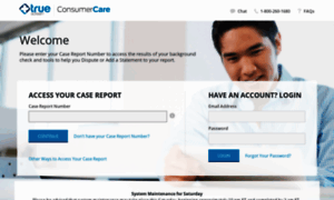 Consumercare.truescreen.com thumbnail