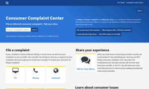 Consumercomplaints.fcc.gov thumbnail