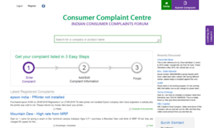 Consumercomplaintscentre.com thumbnail