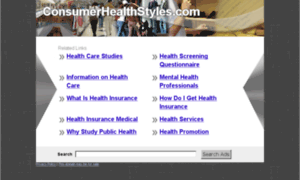 Consumerhealthstyles.com thumbnail