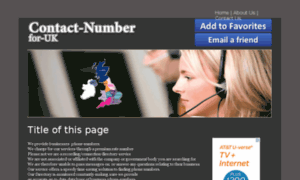 Contact-number-for.co.uk thumbnail