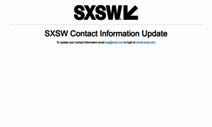 Contact-update.sxsw.com thumbnail