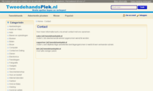 Contact.tweedehandsplek.nl thumbnail