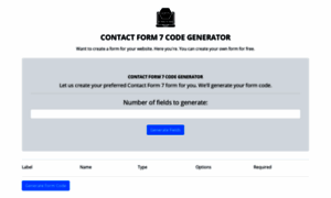 Contactform7codegenerator.com thumbnail