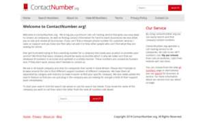 Contactnumber.org thumbnail