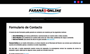 Contacto.paranaonline.com.ar thumbnail