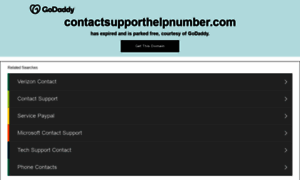 Contactsupporthelpnumber.com thumbnail