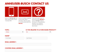 Contactus.anheuser-busch.com thumbnail