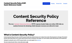 Content-security-policy.com thumbnail