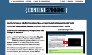 Content-spinning.fr thumbnail