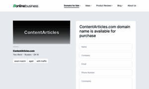 Contentarticles.com thumbnail