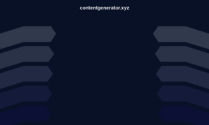 Contentgenerator.xyz thumbnail