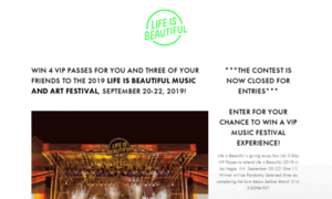 Contests.lifeisbeautiful.com thumbnail