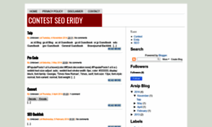 Contestseoeridy.blogspot.com thumbnail