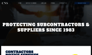 Contractorsnoticeservices.com thumbnail