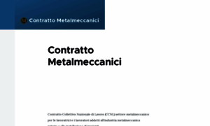 Contrattometalmeccanici.it thumbnail