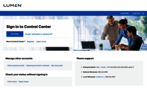 Controlcenter.lumen.com thumbnail