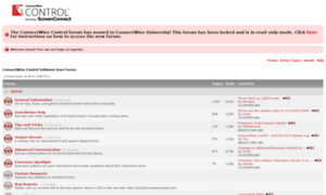 Controlforum.connectwise.com thumbnail
