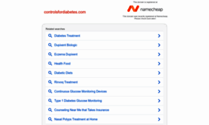 Controlsfordiabetes.com thumbnail