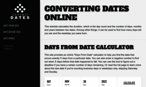 Convert-dates.com thumbnail