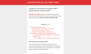 Convertidordeyoutubeamp3.com.mx thumbnail
