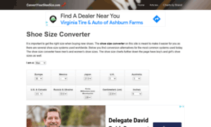 Convertyourshoesize.com thumbnail