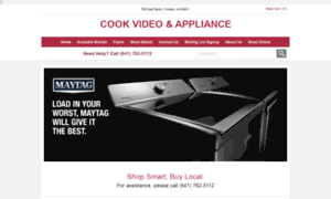 Cookvideoandappliance.com thumbnail