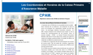 Coordonnees-de-la-cpam.info thumbnail