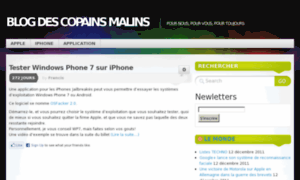 Copainsmalins.fr thumbnail