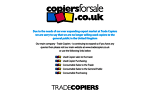 Copiersforsale.co.uk thumbnail