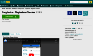 Copyleaks-plagiarism-checker.soft112.com thumbnail