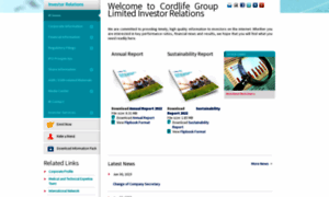 Cordlife.listedcompany.com thumbnail
