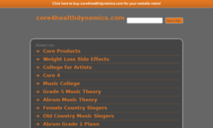 Core4healthdynamics.com thumbnail