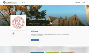 Cornell.optimalresume.com thumbnail